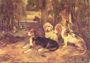 Hunting dogs - Alexandre-Gabriel Decamps