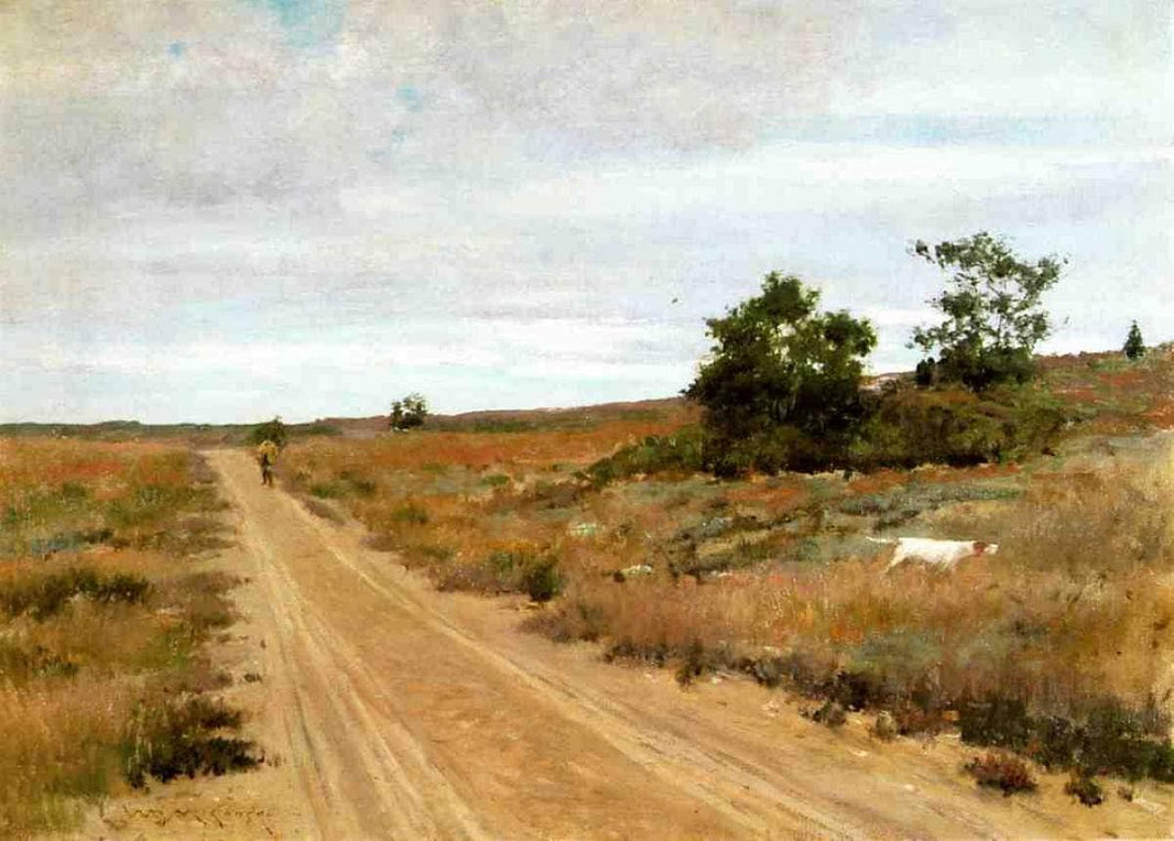 Hunting Game in Shinnecock Hills by William Merritt Chase — hand-painted botanical oil painting reproduction on canvas