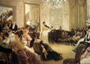 Hush! (The Concert) by James Tissot — hand-painted portrait oil painting reproduction on canvas