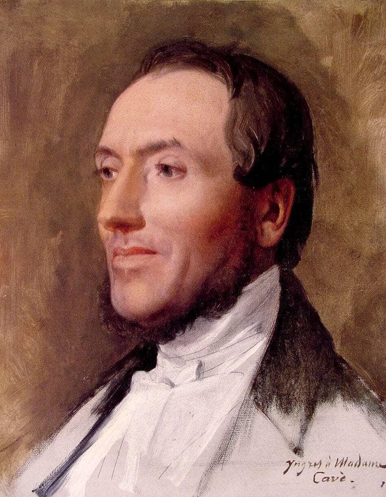 Hygin-Edmond-Ludovic-Auguste Cave by Jean Auguste Dominique Ingres — hand-painted portrait oil painting reproduction on canvas