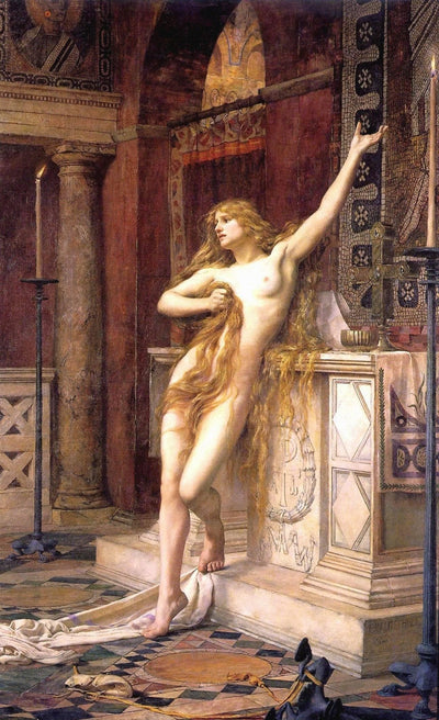 Hypatia by Charles William Mitchell — oil painting reproduction