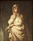Ideal Portrait of Lady Macbeth by Thomas Francis Dicksee — female oil painting wall art, Romanticism