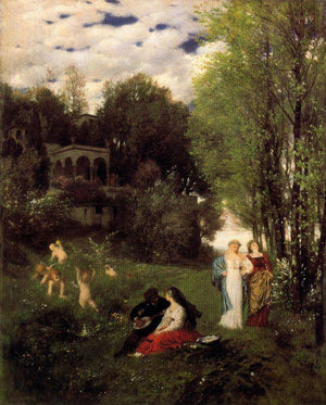 Ideal spring landscape - Arnold Böcklin