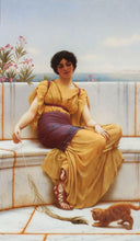 Idleness by John William Godward — male oil painting wall art, Neoclassicism