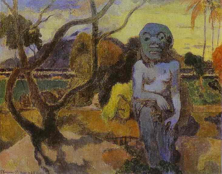Idol by Paul Gauguin — hand-painted abstract oil painting reproduction on canvas