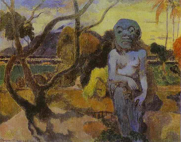 Idol by Paul Gauguin — hand-painted abstract oil painting reproduction on canvas