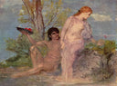 Idyll by Arnold Böcklin — hand-painted cultural oil painting reproduction on canvas
