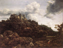 Bentheim Castle by Jacob van Ruisdael — mountain oil painting wall art, Baroque