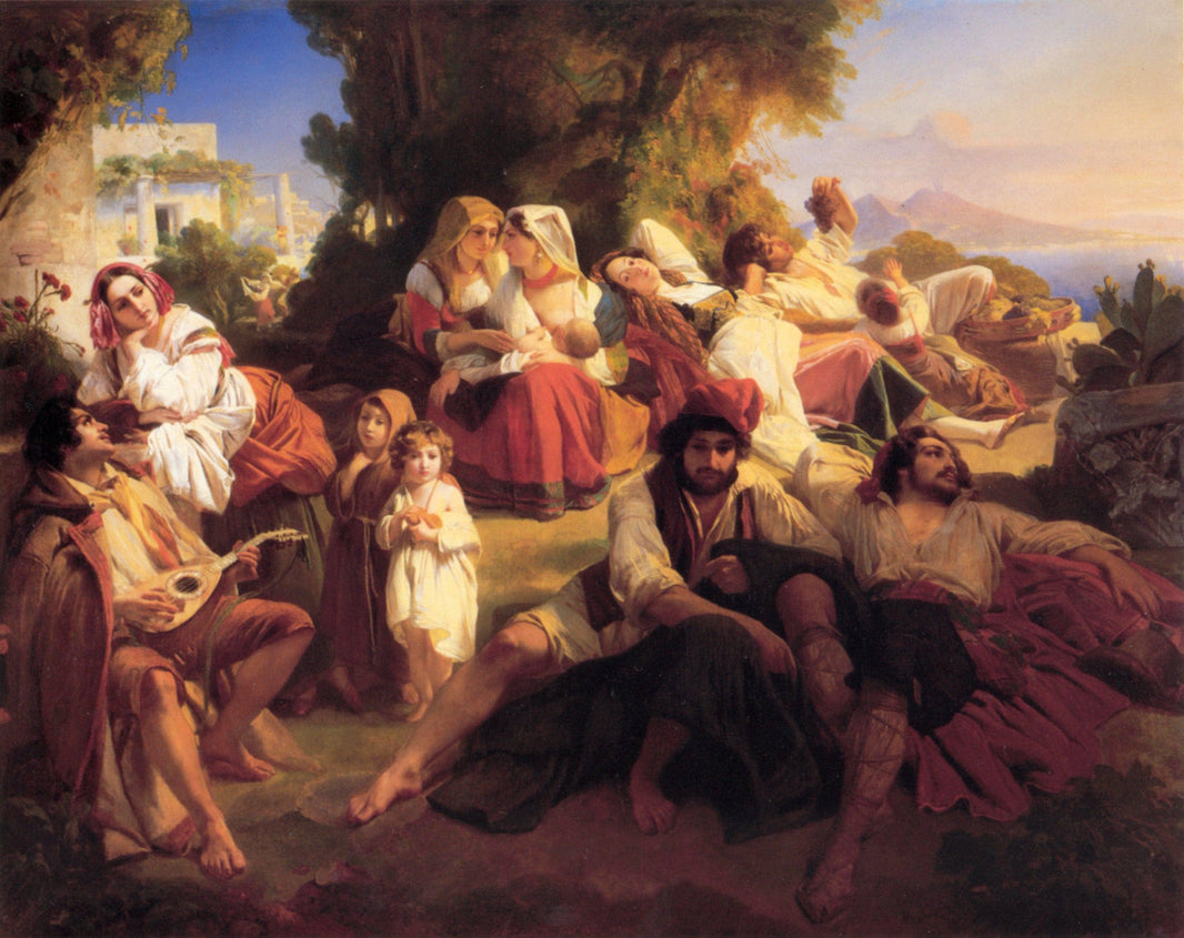 Il dolce Farniente by Franz Xaver Winterhalter — hand-painted cultural oil painting reproduction on canvas
