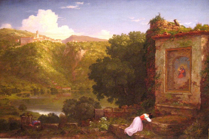 Il Penseroso by Thomas Cole — hand-painted botanical oil painting reproduction on canvas