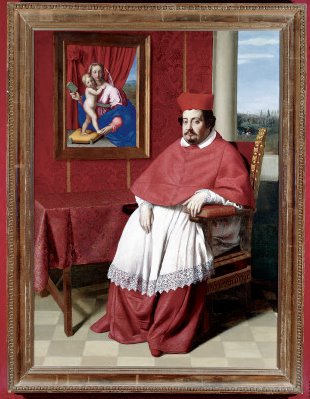 Portrait of Cardinal Rapaccioli Or Cardinal Paolo Emilo Rondinini - Sassoferrato