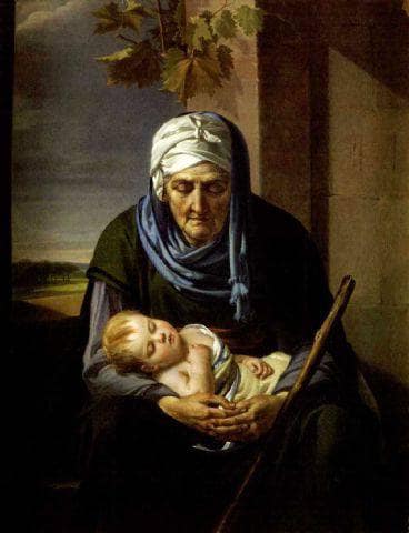 Il sonno dell'infanzia e della vecchiaia by Marie-Guillemine Benoist — oil painting reproduction