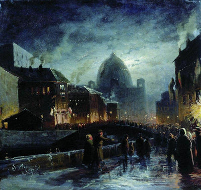 Illumination in St. Petersburg in study