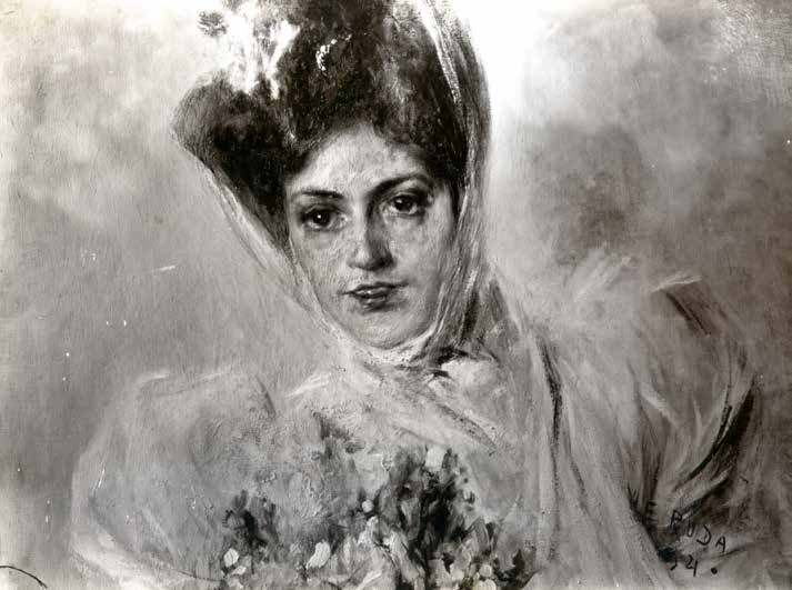 Female portrait (The female lover slapped in the Politeama)