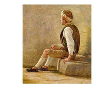 A shepherd boy by Wilhelm Bendz — hand-painted portrait oil painting reproduction on canvas