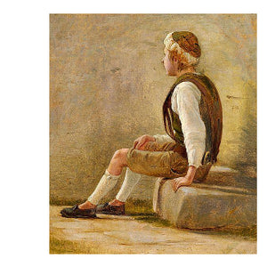 A shepherd boy by Wilhelm Bendz — Oil Painting Reproduction