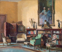 House interior by Théodore Ralli — hand-painted still oil painting reproduction on canvas
