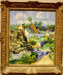 Houses in Auvers 2 by Vincent van Gogh — hand-painted architectural oil painting reproduction on canvas