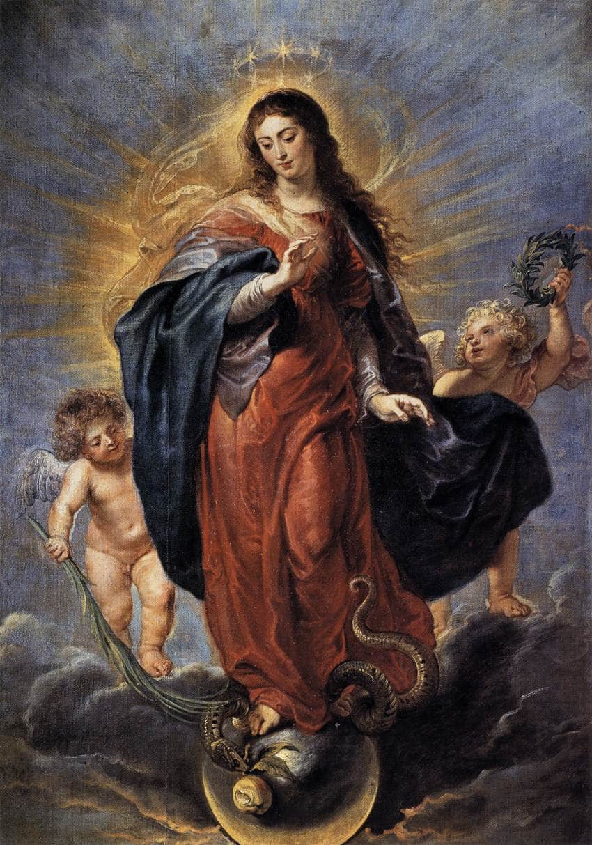 Immaculate Conception by Peter Paul Rubens — hand-painted cultural oil painting reproduction on canvas