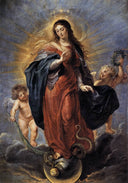 Immaculate Conception by Peter Paul Rubens — female oil painting wall art, Baroque