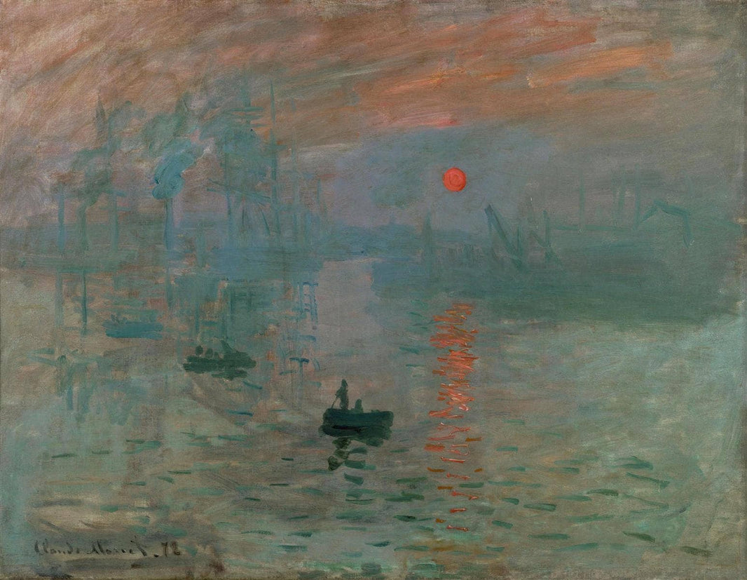 Impression, sunrise by Claude Monet — hand-painted impressionism oil painting reproduction on canvas