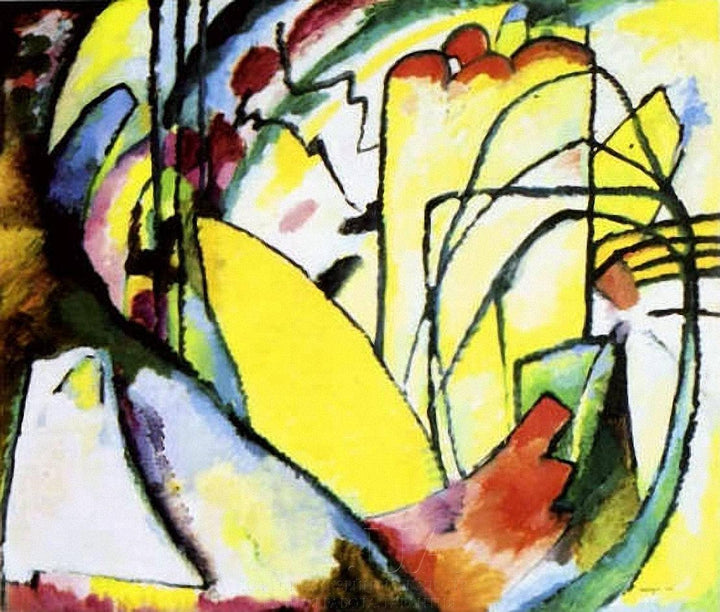 Improvisation 10 by Wassily Kandinsky — hand-painted abstract oil painting reproduction on canvas