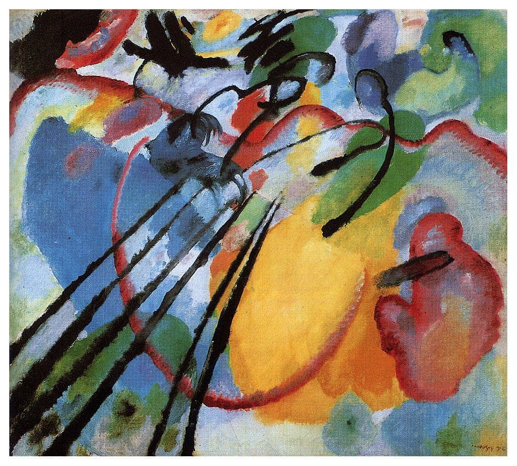 Improvisation 26 (Rowing) by Wassily Kandinsky — hand-painted abstract oil painting reproduction on canvas