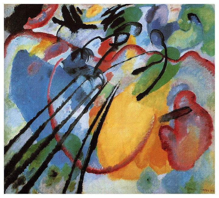 Improvisation 26 (Rowing) by Wassily Kandinsky — hand-painted abstract oil painting reproduction on canvas