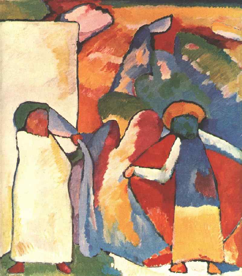 Improvisation 6 (African) by Wassily Kandinsky — hand-painted abstract oil painting reproduction on canvas