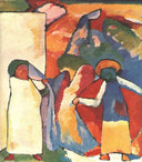 Improvisation 6 (African) by Wassily Kandinsky — hand-painted abstract oil painting reproduction on canvas