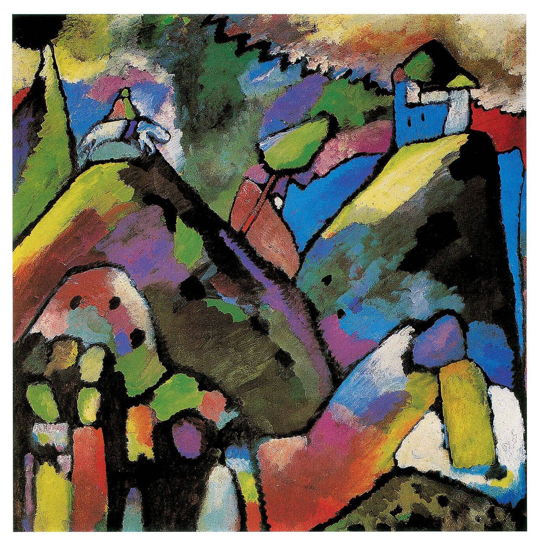 Improvisation 9 by Wassily Kandinsky — hand-painted abstract oil painting reproduction on canvas