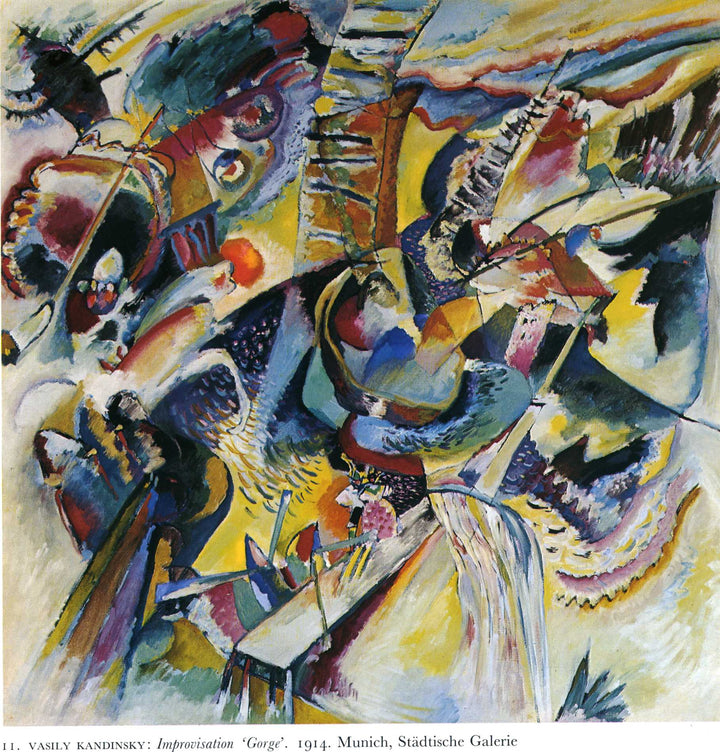 Improvisation. Gorge by Wassily Kandinsky — hand-painted abstract oil painting reproduction on canvas