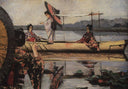 In a Boat by Vasily Vereshchagin — ships oil painting wall art, Realism