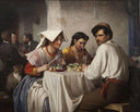 In a Roman Osteria by Carl Bloch — hand-painted animal oil painting reproduction on canvas