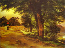 In Giji Park by Mikhail Lebedev — hand-painted botanical oil painting reproduction on canvas