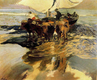 In Hope of the Fishing by Joaquín Sorolla — hand-painted animal oil painting reproduction on canvas