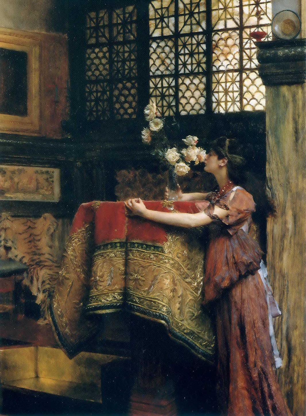 In My Studio by Sir Lawrence Alma-Tadema — hand-painted portrait oil painting reproduction on canvas