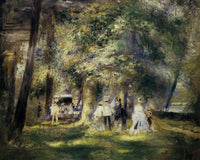 In St Cloud Park by Pierre-Auguste Renoir — hand-painted botanical oil painting reproduction on canvas