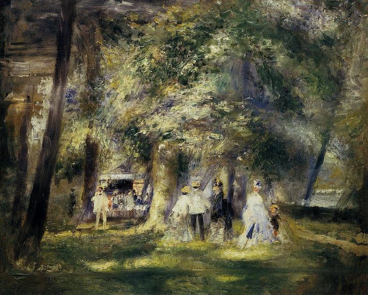 In St Cloud Park by Pierre-Auguste Renoir — hand-painted botanical oil painting reproduction on canvas