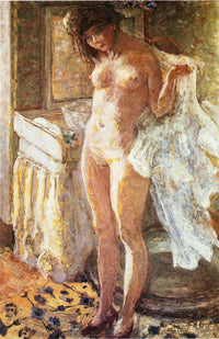 In the Bathroom by Pierre Bonnard — hand-painted portrait oil painting reproduction on canvas