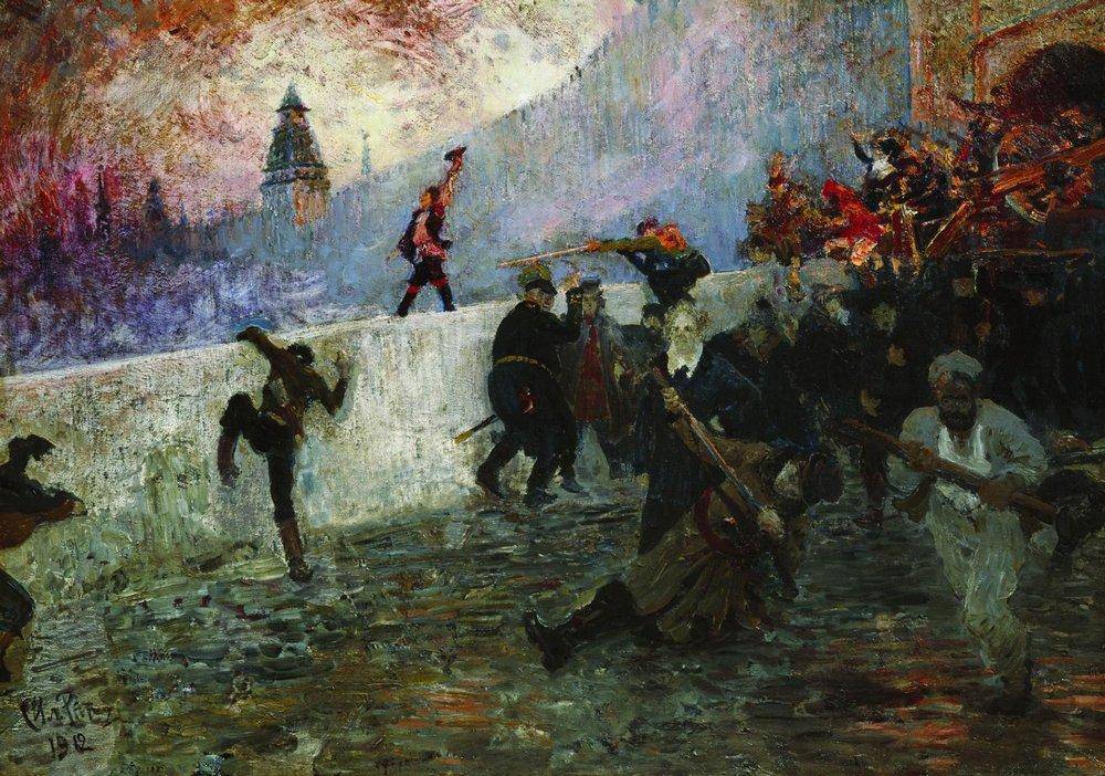 In the besieged Moscow in 1812 - Ilya Repin