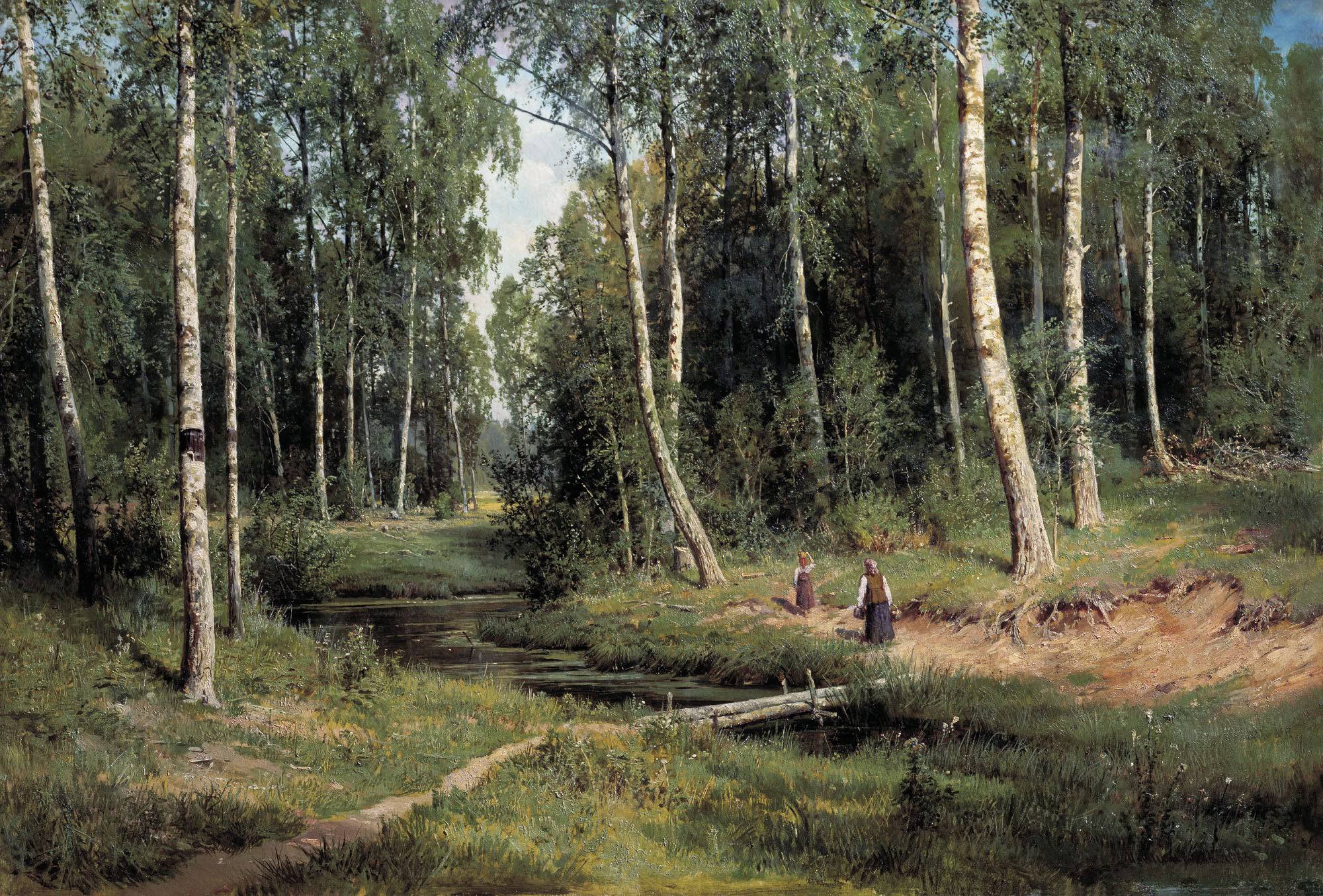 In The Birch Tree Forest - Ivan Shishkin