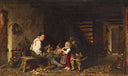 In the carpenter's workshop by Felix Schlesinger — hand-painted still oil painting reproduction on canvas