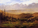 In the Foothills of the Mountains by Albert Bierstadt — hand-painted botanical oil painting reproduction on canvas