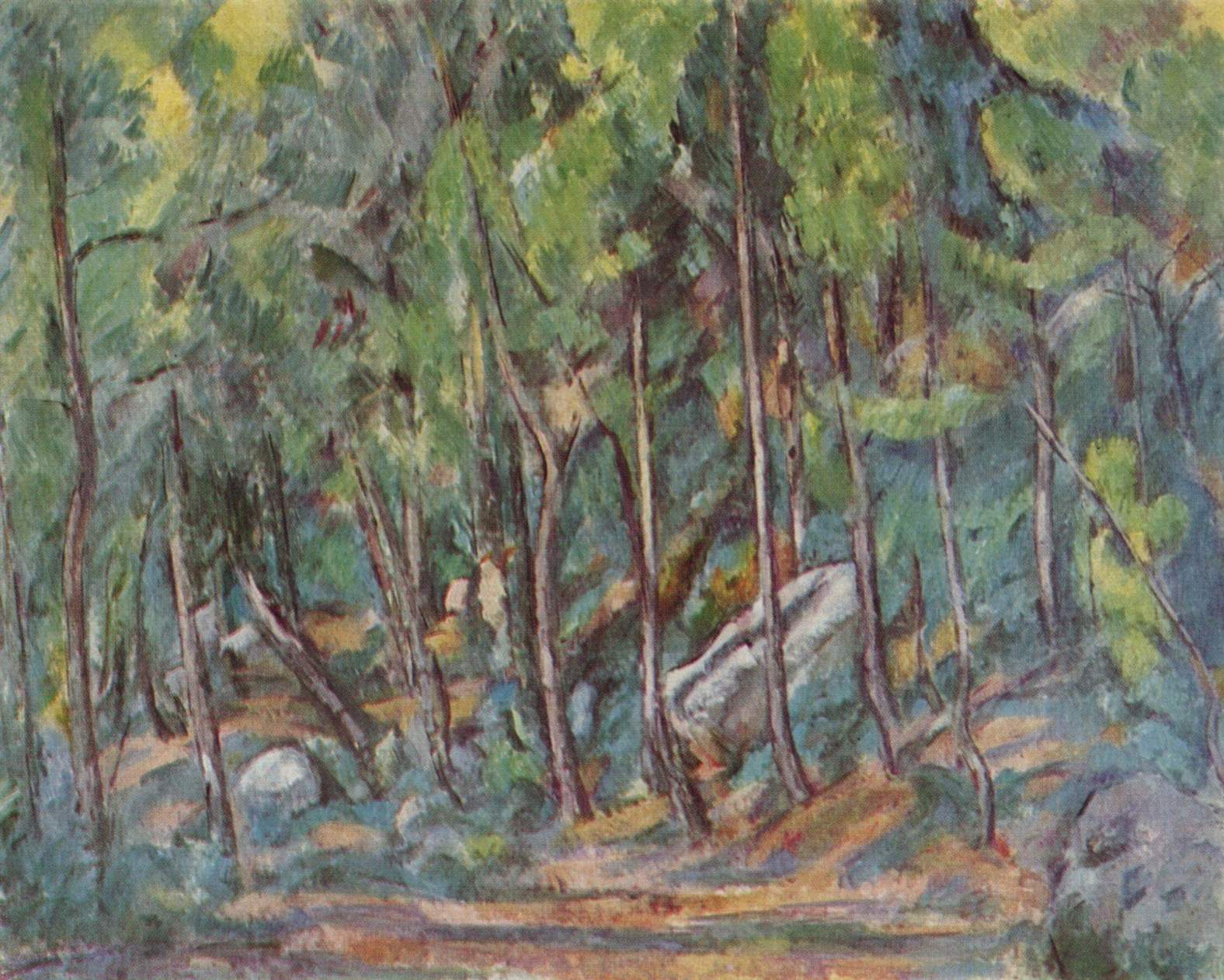 In the Forest of Fontainbleau - Paul Cezanne