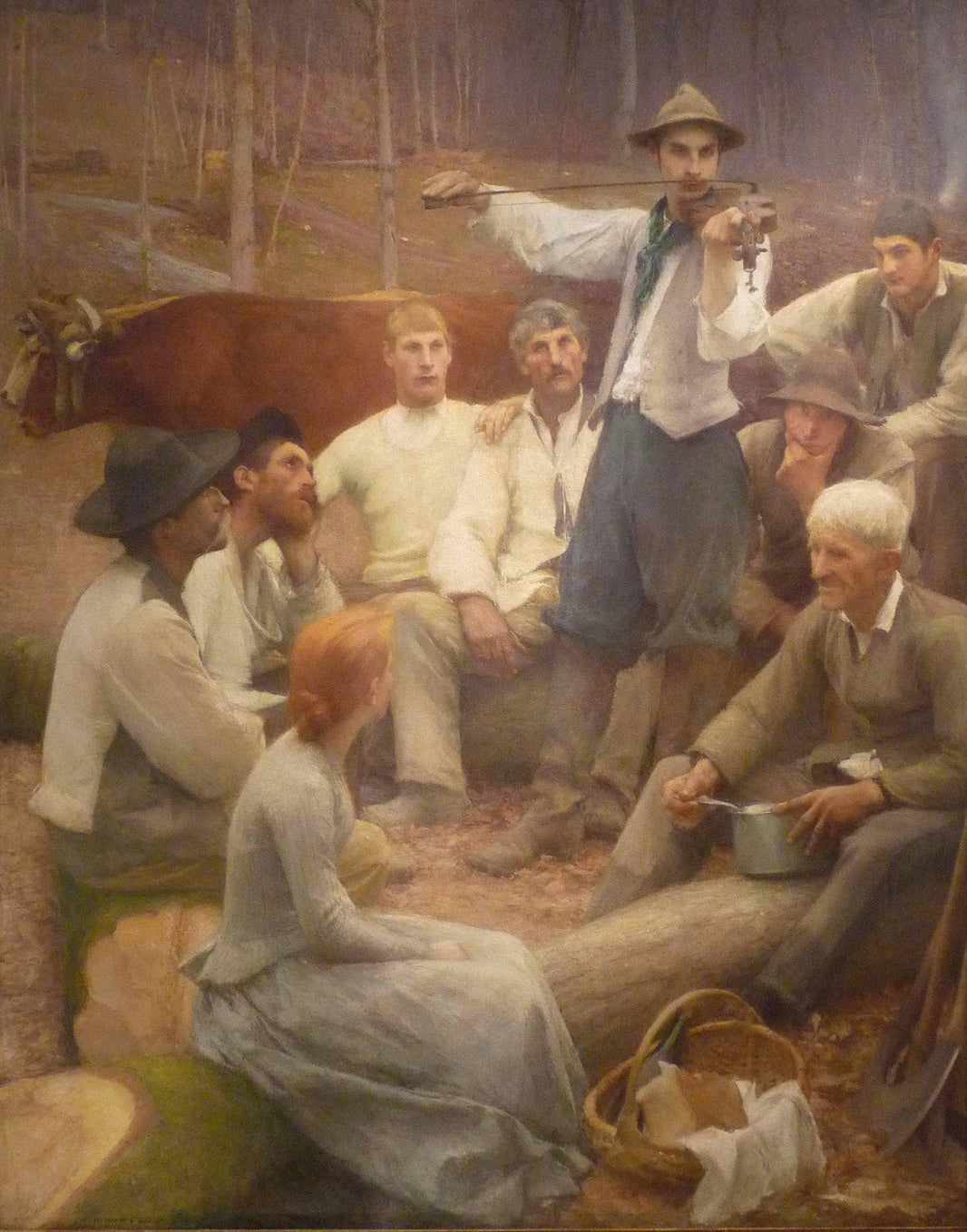 In the Forest by Pascal Dagnan-Bouveret — hand-painted portrait oil painting reproduction on canvas