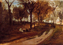 In the forest Saint Cloud by Paul Gauguin — forest oil painting wall art, Impressionism
