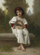 In the Garden by Elizabeth Jane Gardner — children oil painting wall art, Academicism