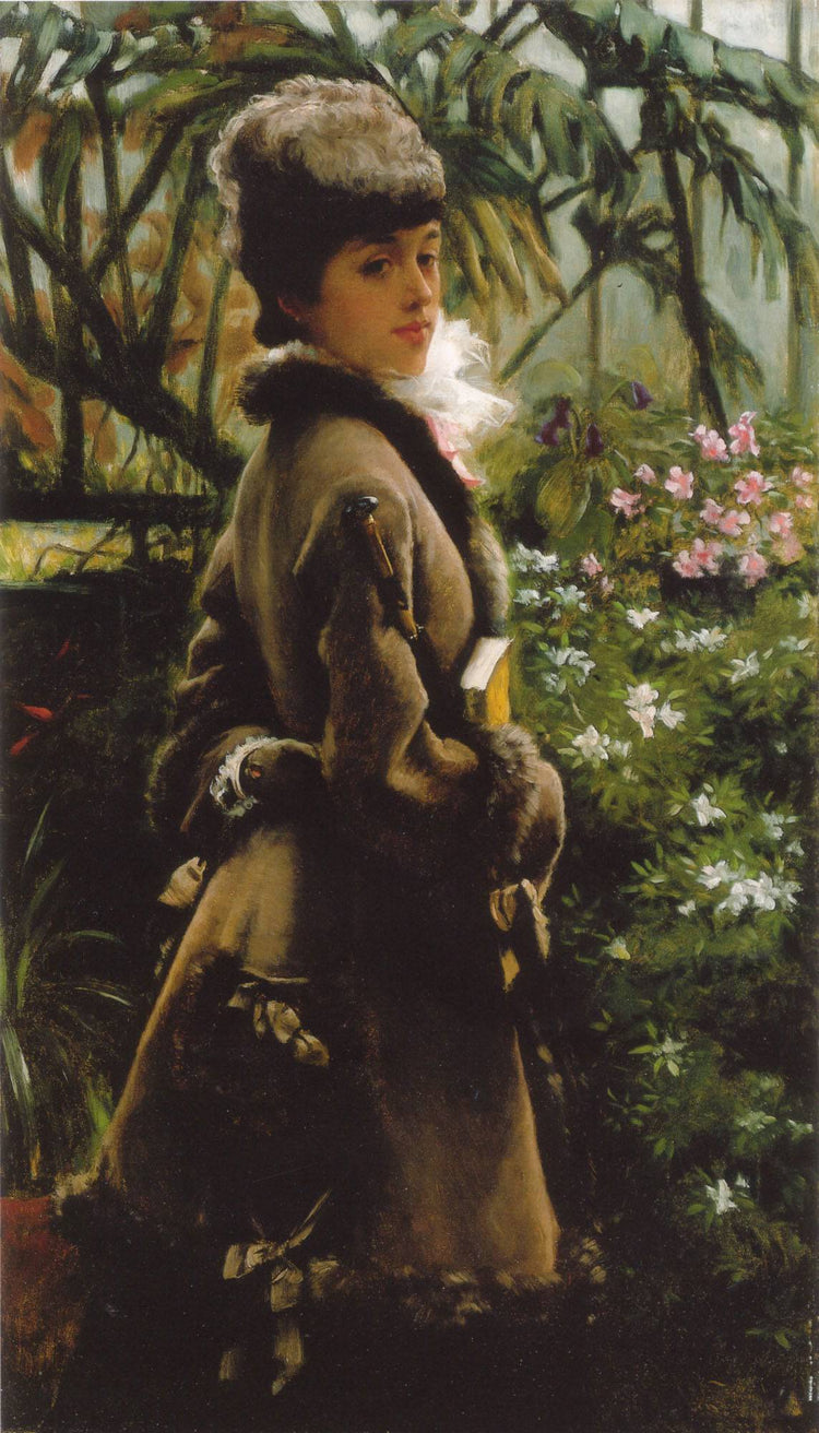 In the greenhouse - James Tissot