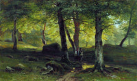 In the Grove by Ivan Shishkin — hand-painted botanical oil painting reproduction on canvas